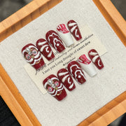 365nails: "Lion's Roar" – 3D Chinese New Year Handmade Coffin Nails