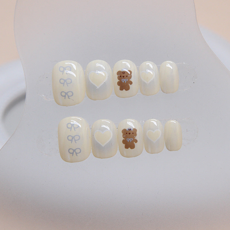 Kids nails  love bow  24 pieces｜365nails