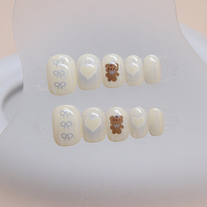 Kids nails  love bow  24 pieces｜365nails
