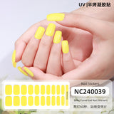 Semi-Cured Gel Nail Strips Pure Color Vibrant Multi-Shade Glossy Set (MOQ=3)