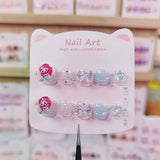 Cute Cartoon Kids Press On Nails Mixed Character Collection