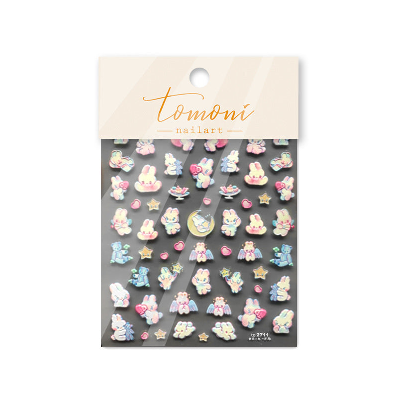 365nails: "Cute Miffy Rabbit Cartoon" – nail art stickers