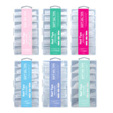 Nail Tips semi-full sticker, light sticker, extended water pipe nail 240 pieces XXXL thin dog transparent manicure patch fake nail