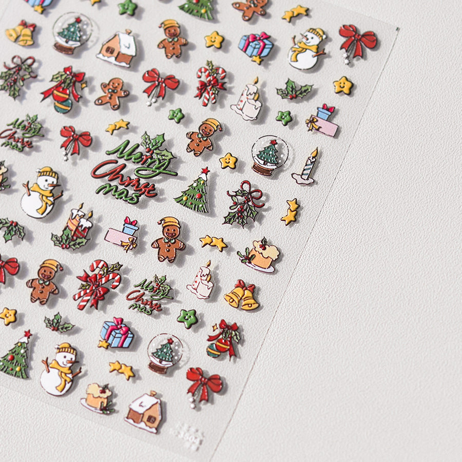 Christmas Cozy Delights – 3D Embossed Holiday Nail Art Set