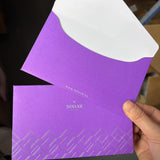 Luxury Pearlescent Envelope with Foil Stamping – Elegant Shiny Paper Envelope for Gifts and Letters