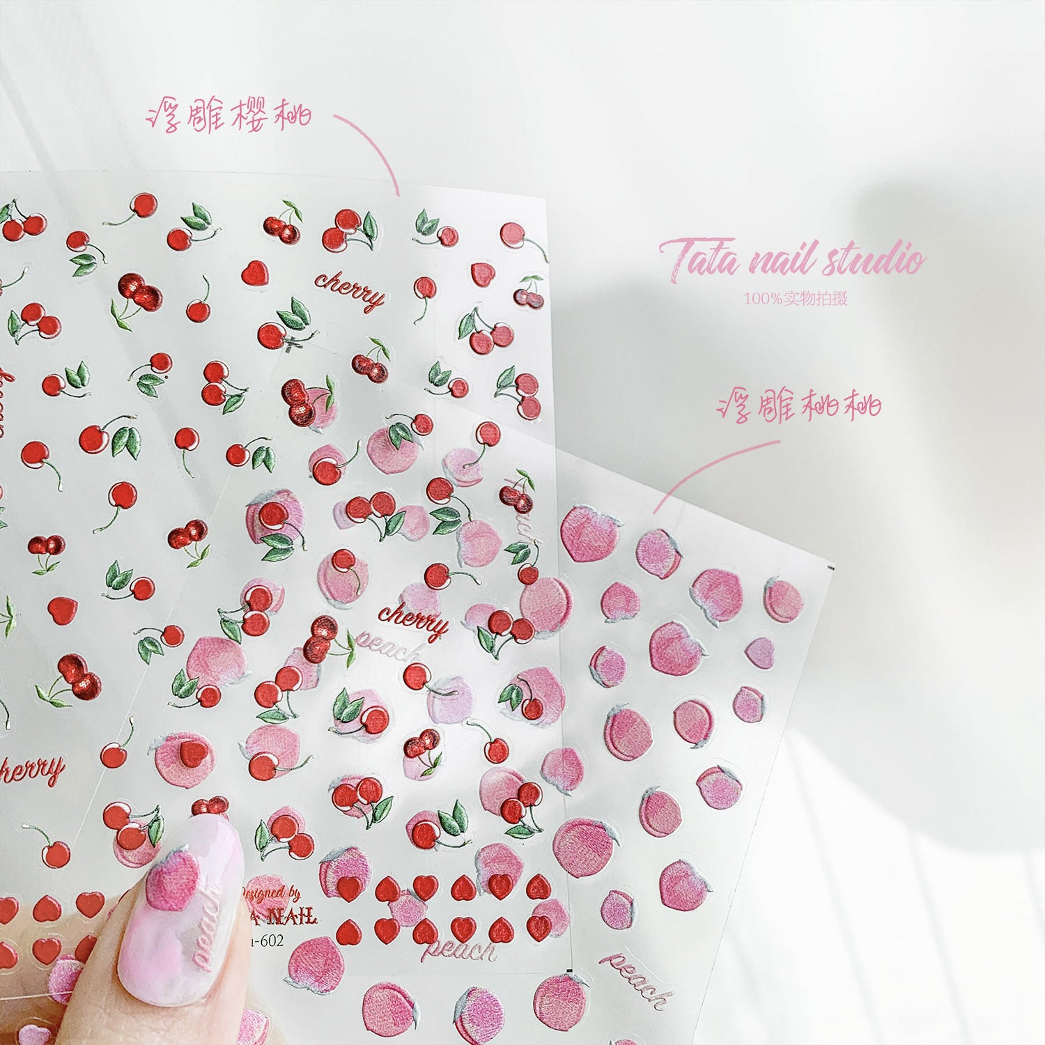 Peach Fizz – Sweet Nail Art Accent Set