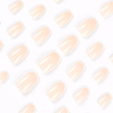 Wearing nail pads Simple white French fake nail nail pads Wearing nail pads Removable nail pads