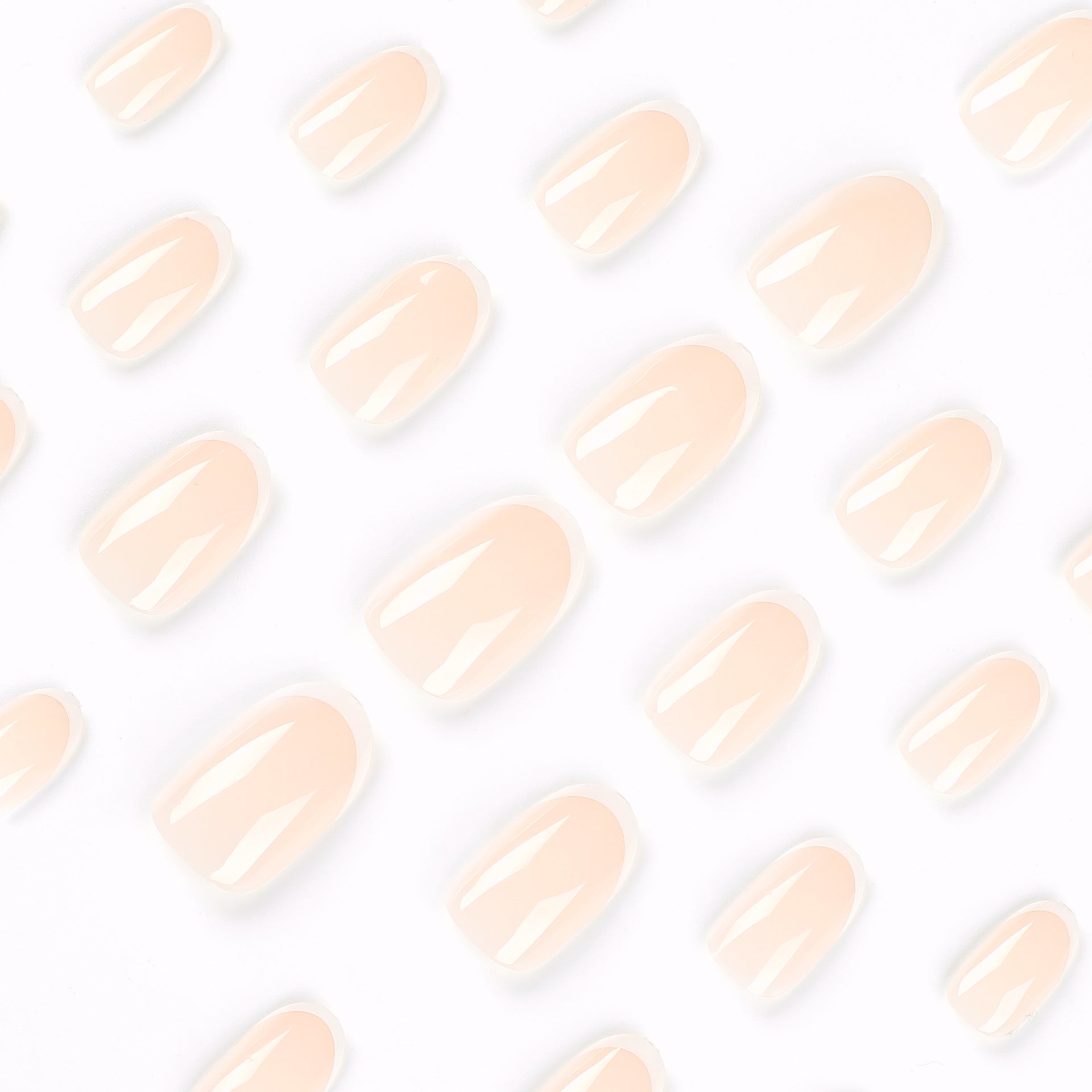 Wearing nail pads Simple white French fake nail nail pads Wearing nail pads Removable nail pads