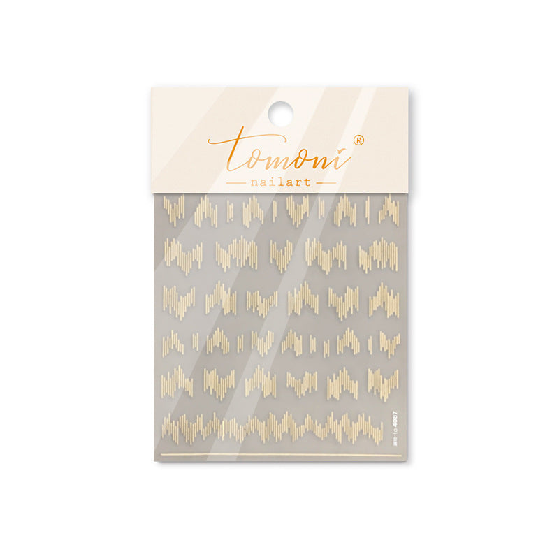 365nails: "Gradient Heartbeat Line" – nail art stickers