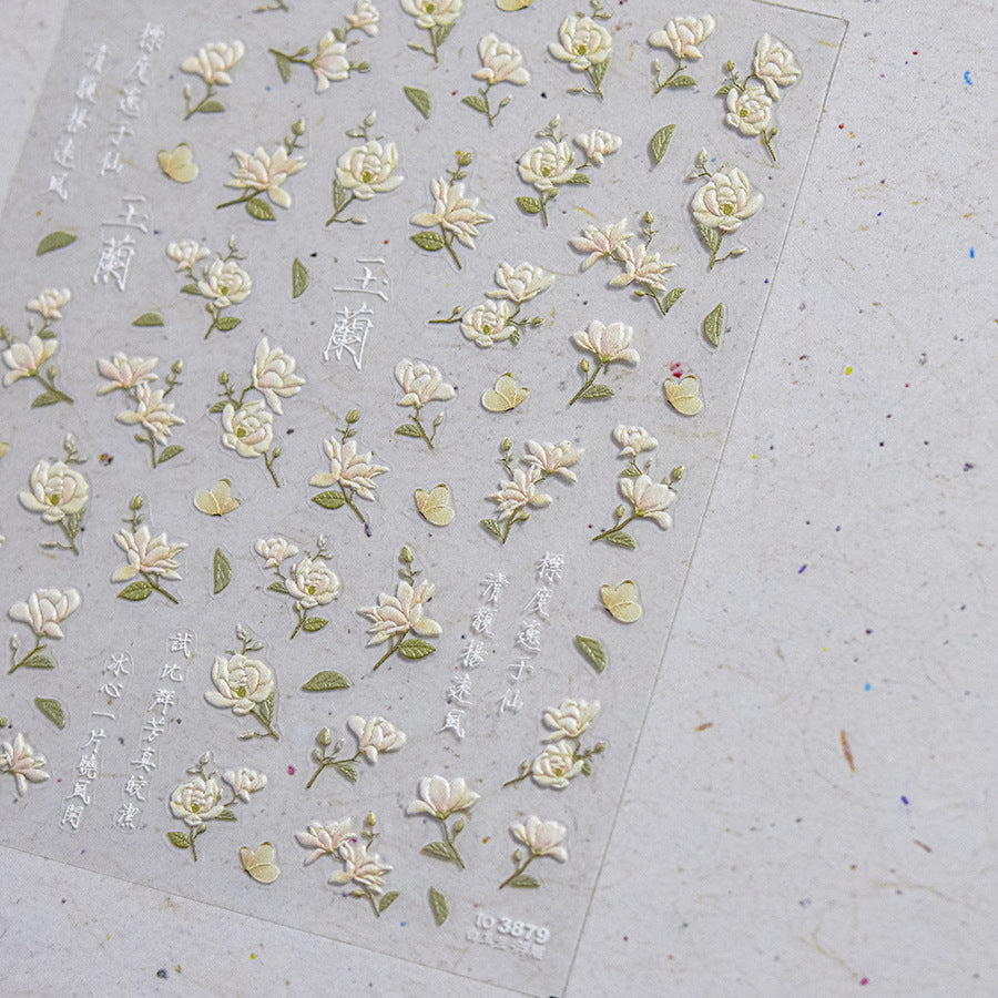 365nails: "Pink Magnolia Flower" – nail art stickers