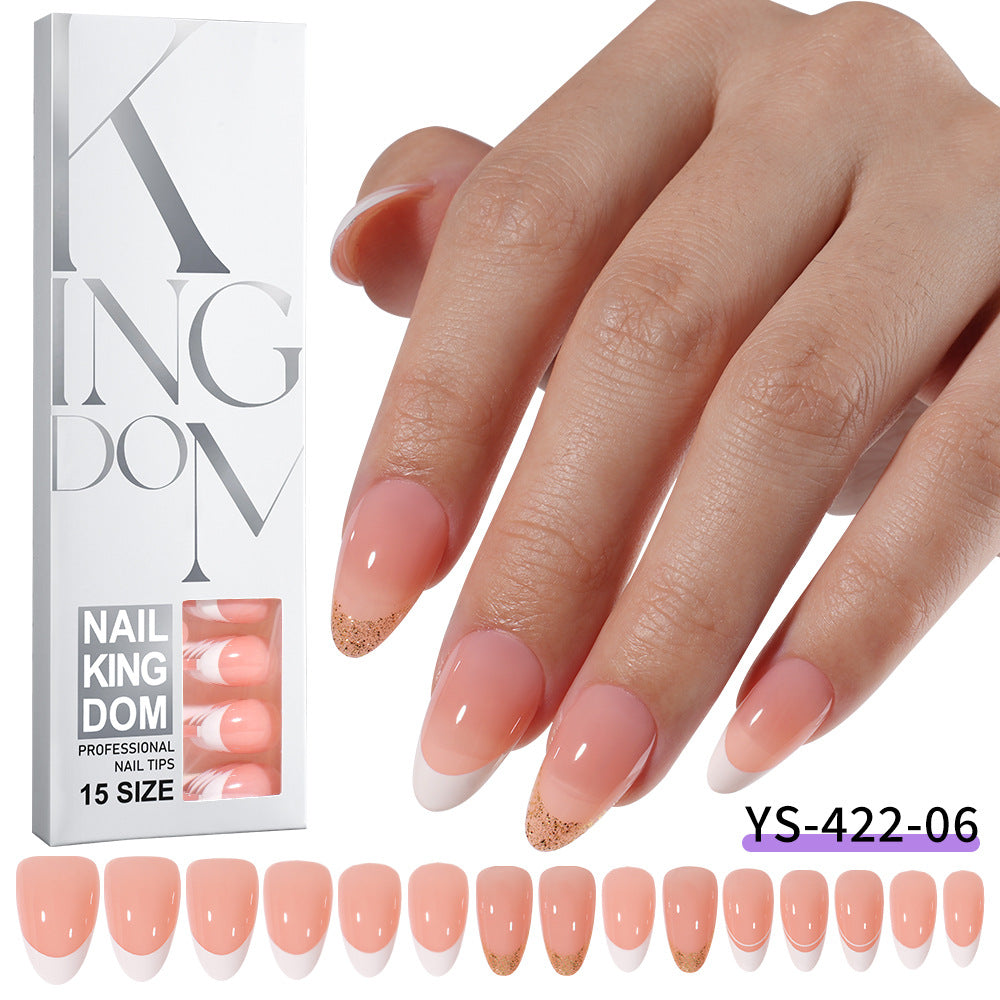 Nail Tips Exclusive for Amazon hot-selling French press on nails art patch oil injection removable fake nail piece 120 pieces