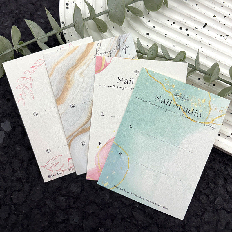 Art Texture Display Cards for Press On Nail Sets (MOQ=50)