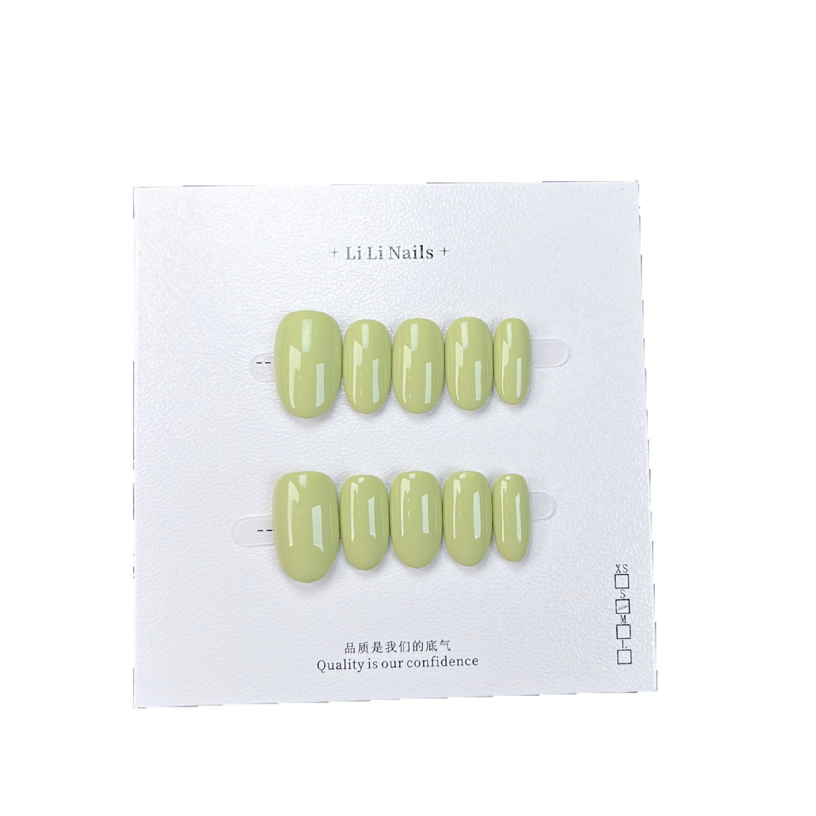 Essentiels unis | court, forme ronde | ongles press-on faits main