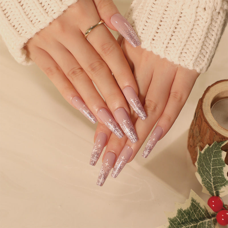 Fake nails press on nails Christmas wear nail art finished collection nail patch nail art sticker factory sales｜365nails