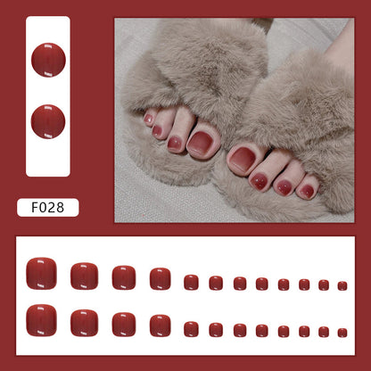 Unhas postiças com acabamento em unhas postiças Unhas postiças removíveis com acabamento em unhas postiças dos pés Unhas dos pés ｜365nails