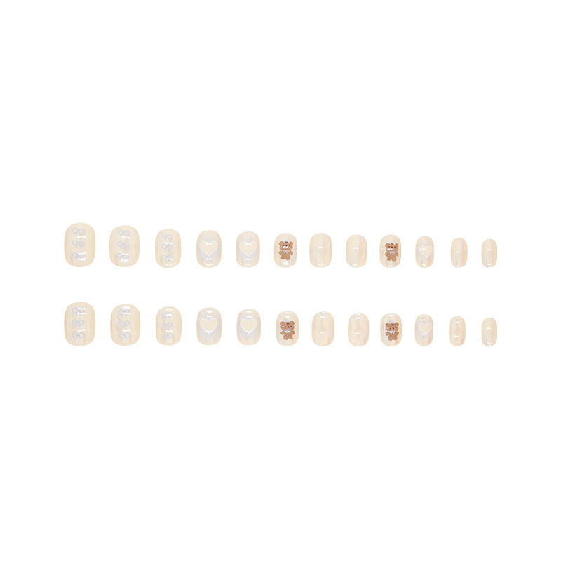 Kids nails  love bow  24 pieces｜365nails