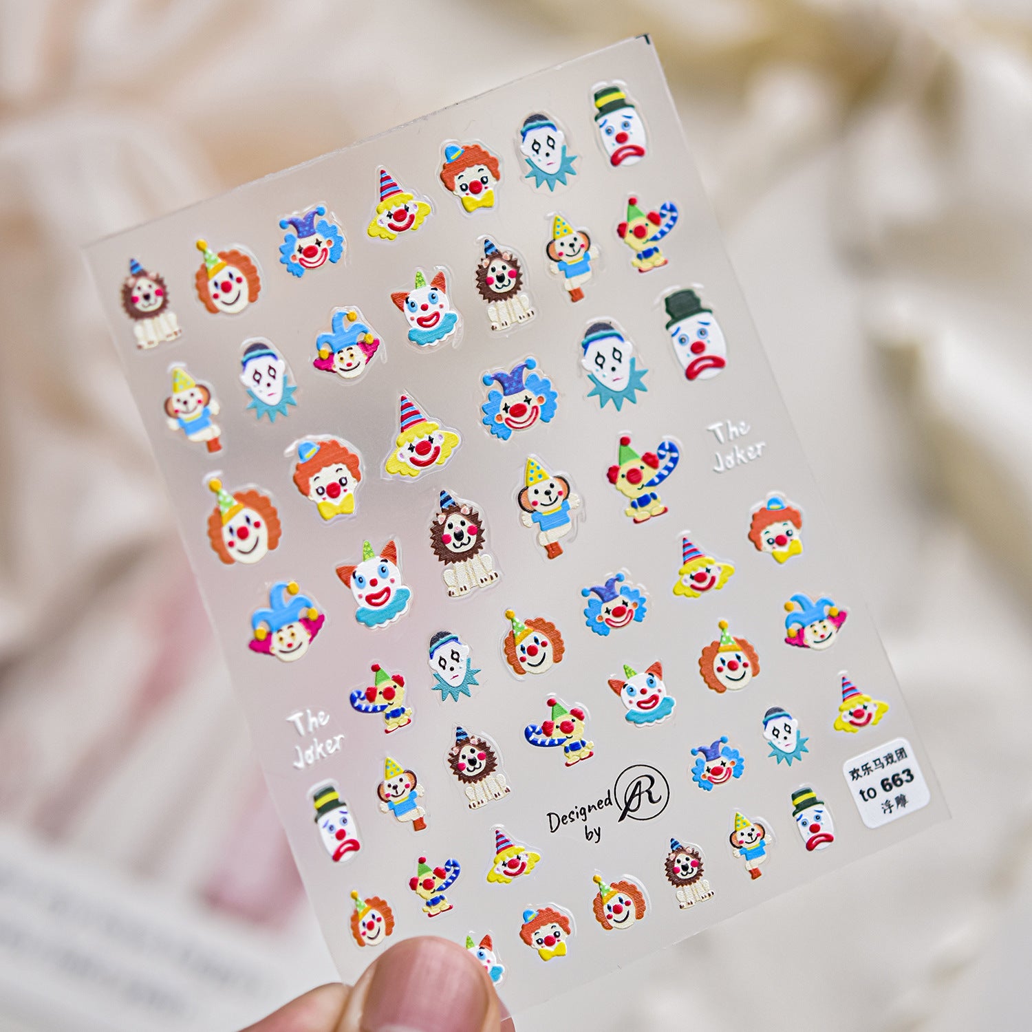 Luxury Teddy Bear: "Big Head Teddy" – 3D Embossed Nail Sticker
