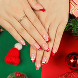 Adesivo de unha de Natal francês para atacado, adesivo de unha para uso em unhas, adesivo de unha finalizado, adesivo de unha, adesivo de unha｜365nails
