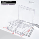 Double-layer s storage box Sold in packs of 3. Minimum order: 1 pack (3 pcs). Quantity = num of packs. Qty1 = 3pcs, Qty2 =6 pcs