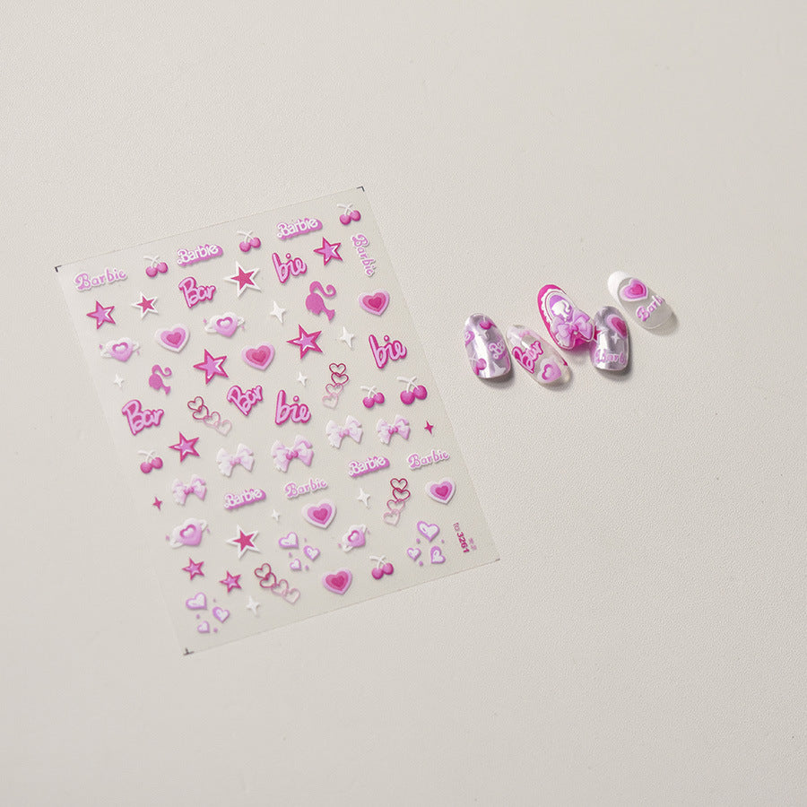365nails: "Pastel Dream Swirl Heart Rainbow" – nail art stickers