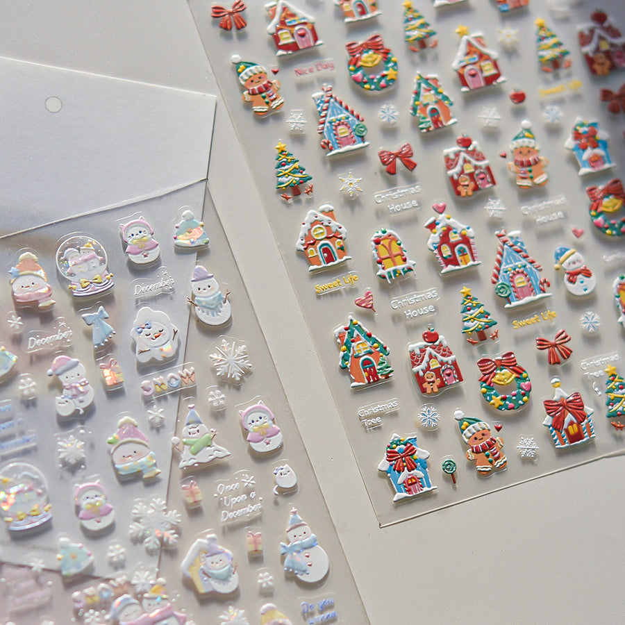 Snowy Friends – Winter Nail Art Accent Set
