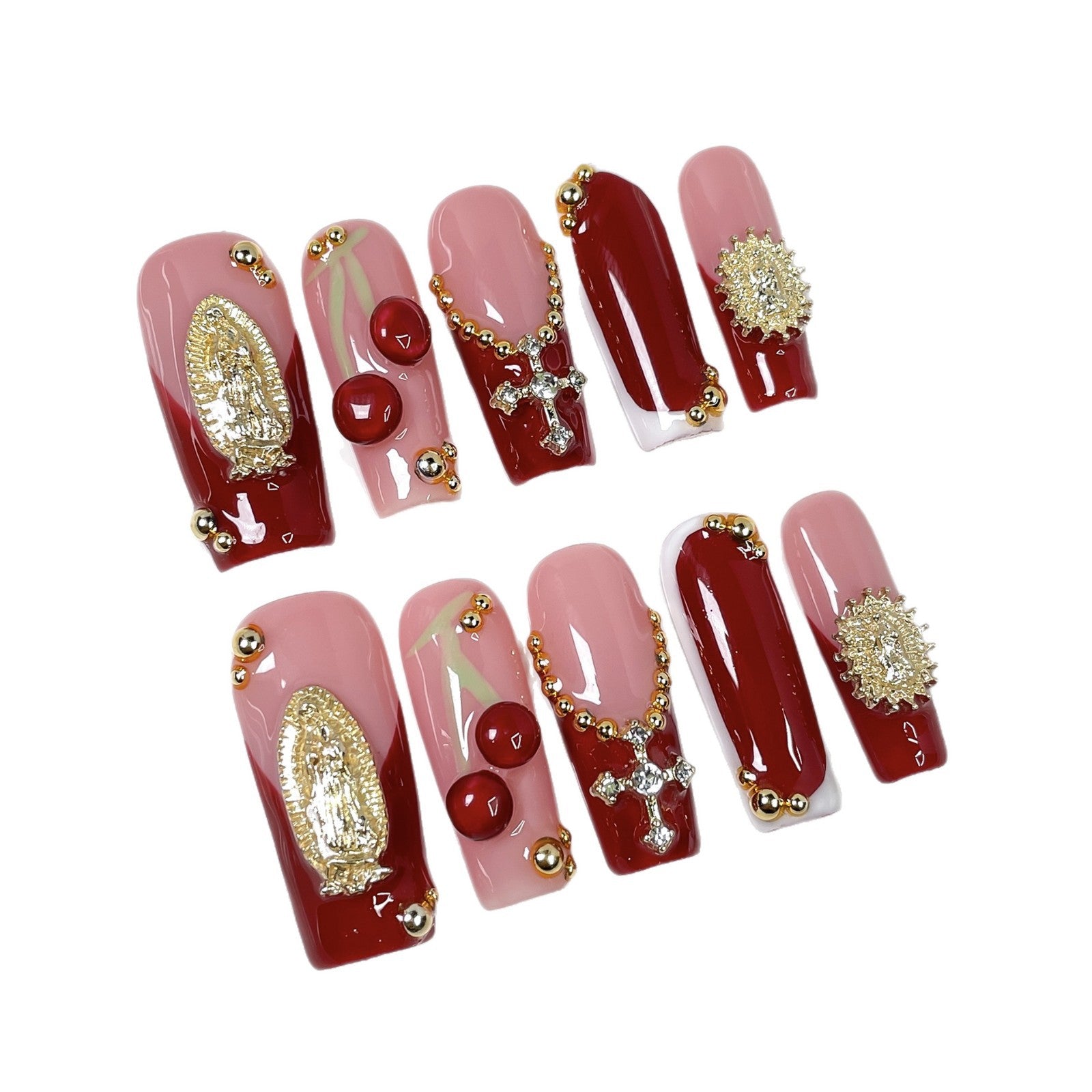 Crimson Devotion Series Press-On Nails