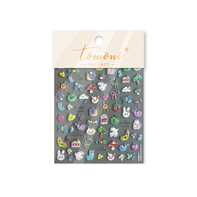 365nails: "kawaii garden friends sweet snack mix" – Nail Art Stickers