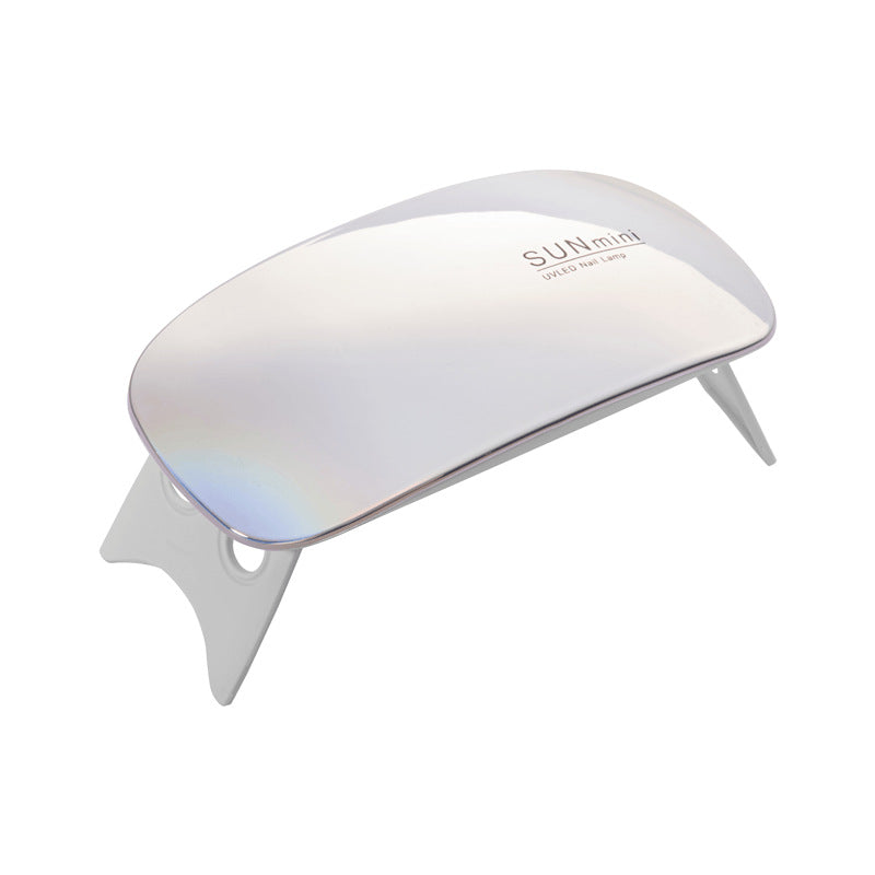 Lâmpada LED de Unha Portátil Personalizada | Suporte Dobrável | Alimentação USB | Temporizador 30/60s | Cura Rápida Leve (Multicores)