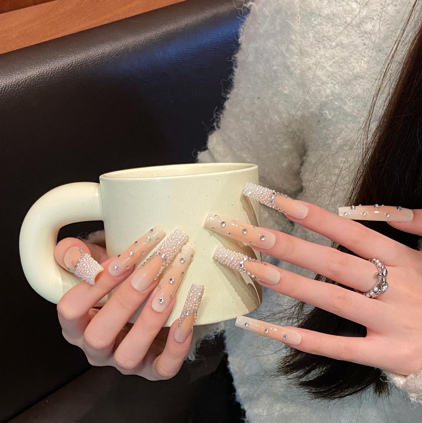Pure handmade press on nails   nail art fake nails beauty | 365nails