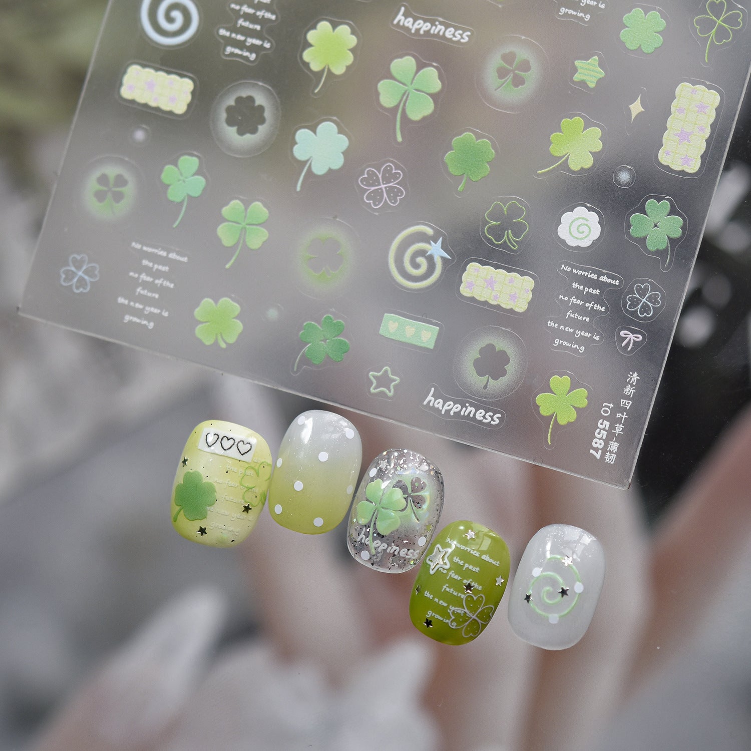 Lucky Clover Happiness – Fresh Spring Nail Art Set