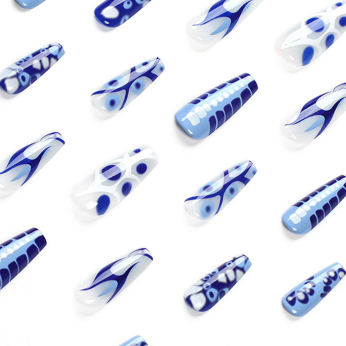 French nail piece, special nail art for wearing nail,  ballet nail piece, fake nail nail sticker nail art piece｜365nails