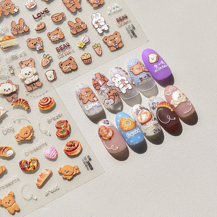 Bakery Embossed – Cute Dessert Nail Art Set