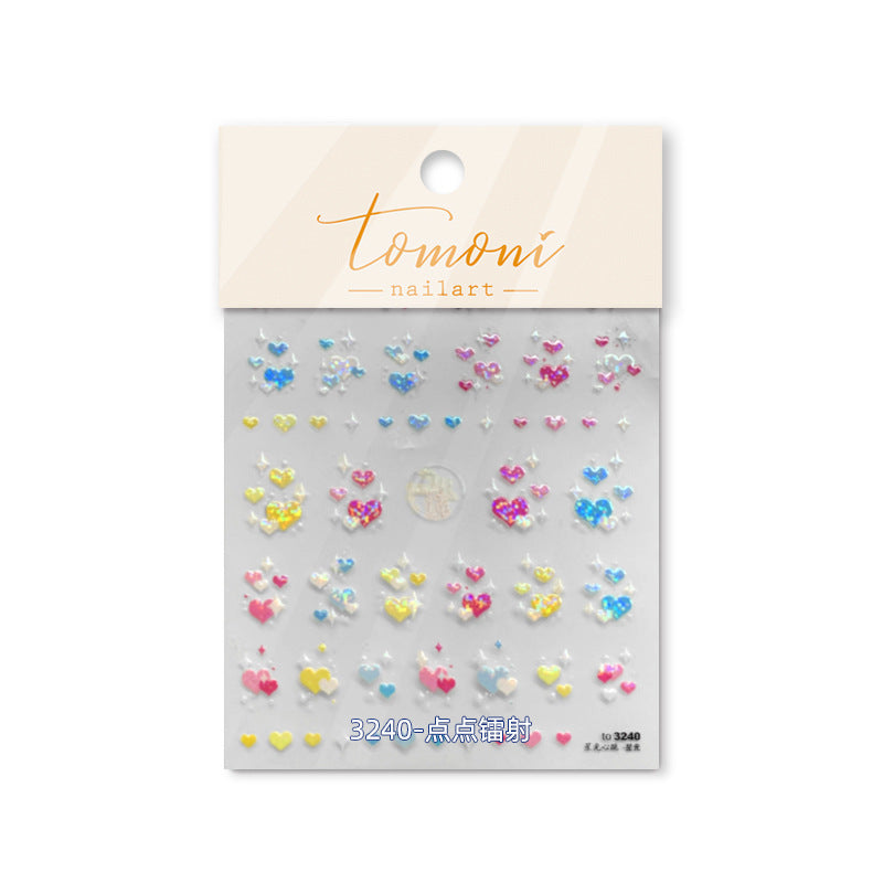 365nails: "Holographic Mini Heart" – nail art stickers