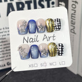 Short Handmade press on nails Xinghai Story creative design nail product patch｜365nails