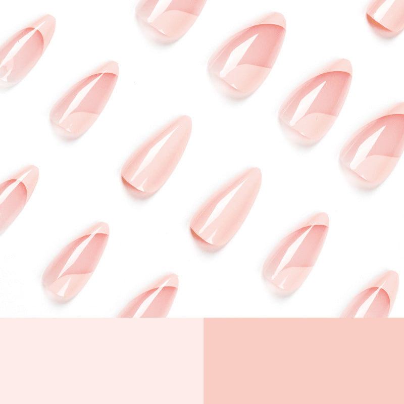 可穿戴美甲 批發｜法式粉紅愛心美甲貼 可卸甲片｜365nails