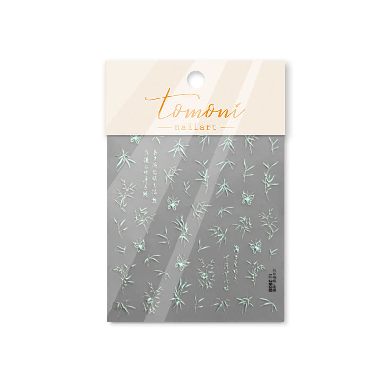 365nails: "Subtle Bamboo Poetry" – Oriental Nail Stickers