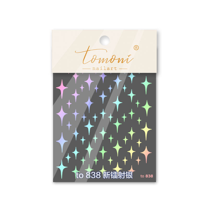 365nails: "metallic star & holographic rose mix" – Nail Art Stickers