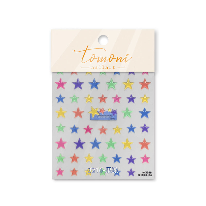 365nails: "Neon Star Rhinestone" – Nail Art Stickers
