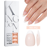 Hot-selling French-style armor, simple spray oil-shiny patch manicure removable trapezoidal nail piece 120 pieces in a box