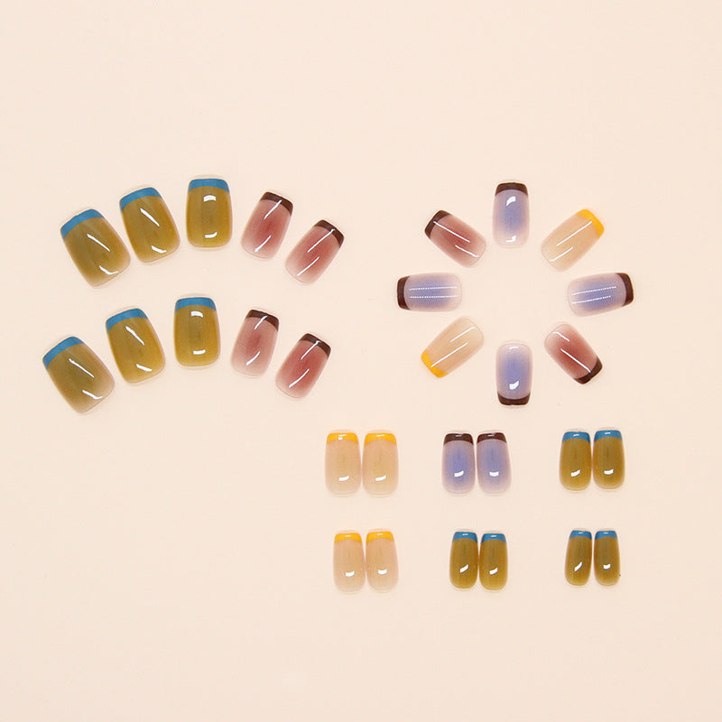 Unhas infantis Short Smudge Nail Art 30 comprimidos ｜ 365nails