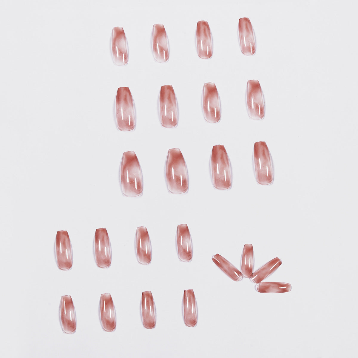 Penetração de gelo âmbar para unhas, arte de unha finalizada, remendo de unha, remendo de unha removível, balé de unhas ｜365nails