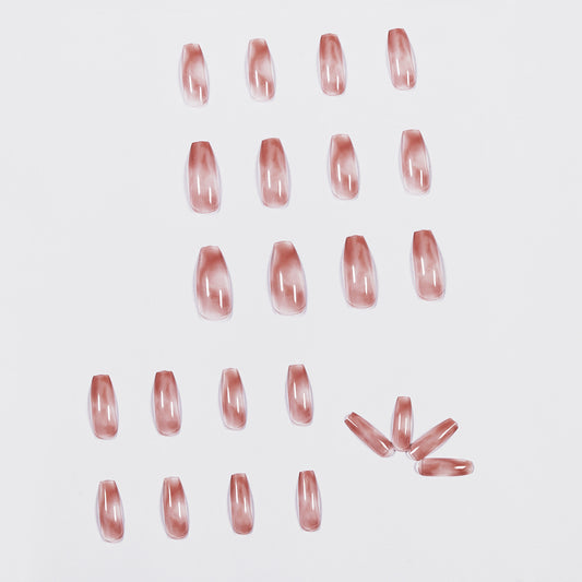 Amber Ice Penetration Wear Nail Art Finished Fake Nail Nail Art Patch Nail Patch Removable Nail Ballet｜365nails