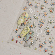 365nails: "Peach Blossom and Fruit" – nail art stickers