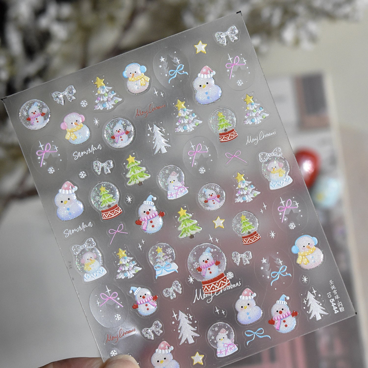 365nails: "Cute Snowman Christmas" – nail art stickers
