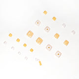 Unhas de verão frescas, xadrez amarelo, arte de unhas, acabamento em unhas postiças, remendo de unha, peça removível｜365nails