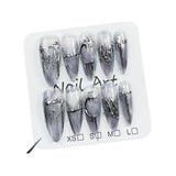 Handemade press on nails Heavy Industry Watercolor Embossed Butterfly Nail Patch  Patch Yiwu Nail Art Wholesale｜365nails