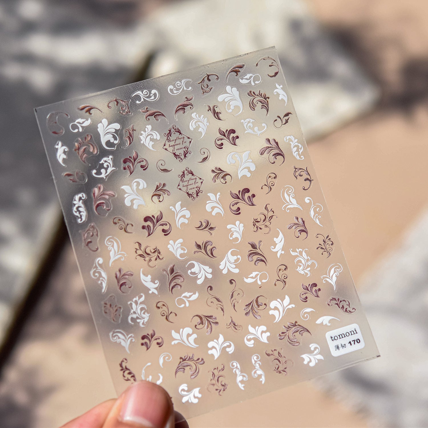 365nails: "White Lace Floral" – nail art stickers