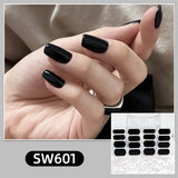 Nail art sticker simple solid color collection nail sticker gentle gradual change jump color nail sticker, waterproof and long-lasting sticker｜365nails