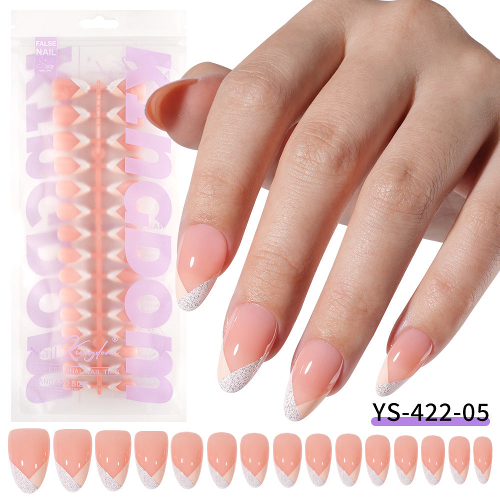 Nail Tips Exclusive for Amazon hot-selling French press on nails art patch oil injection removable fake nail piece 120 pieces