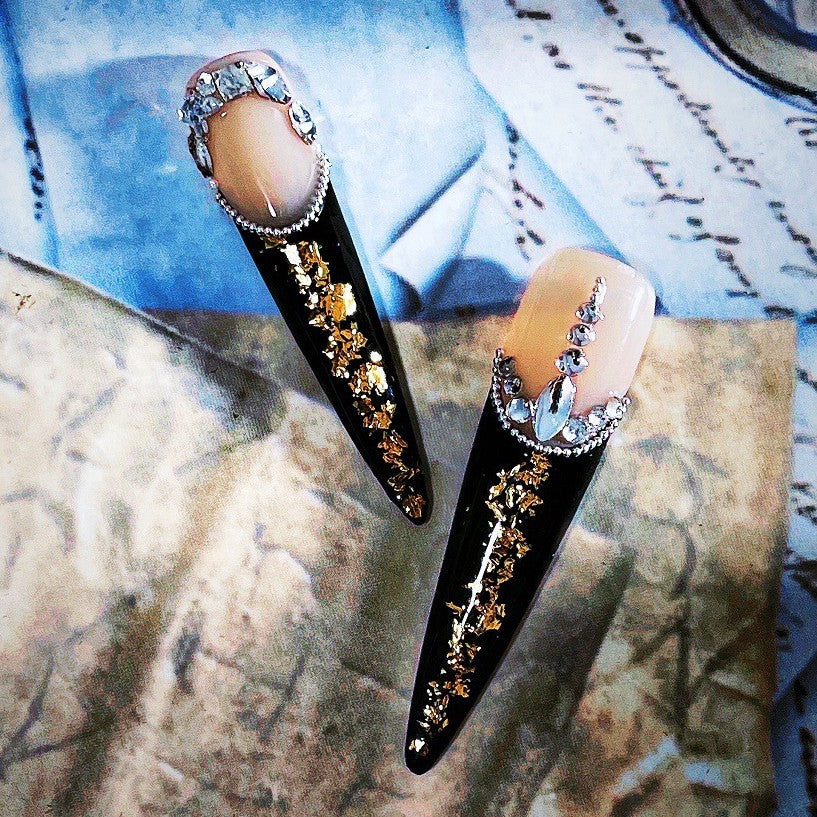 [Demon Queen] TK Wind Shein Cross-border Temu A-stream Ma ins Wind Super Long ins Wind Explosion Press On Nail